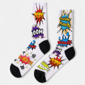 Comic Book Art Pop Socken (Linkes Detail)