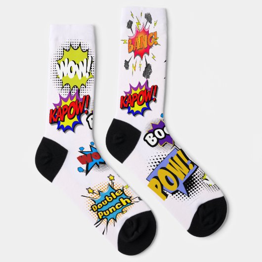 Comic Book Art Pop Socken (Rechts)