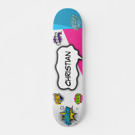 Comic Book Art Pop Spaß Skateboard