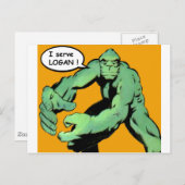 Comic Book Art Postkarte (Vorne/Hinten)