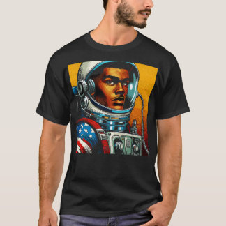 Comic Book Astronaut in Art Style T-Shirt
