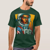 Comic Book Astronaut in Art Style T-Shirt (Vorderseite)