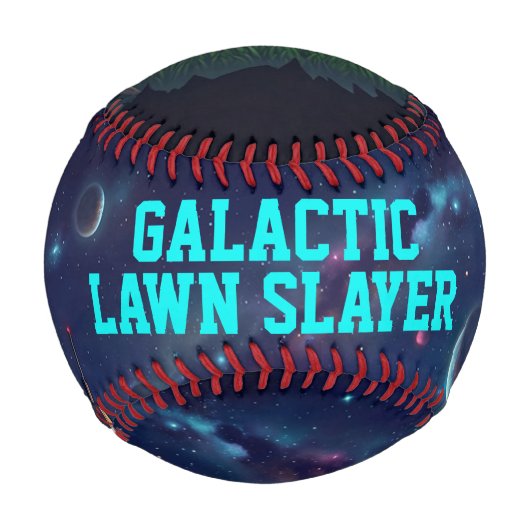 Comic-Book-Astronaut Kosmischer Rasenmäher Weltrau Baseball (Vorderseite)