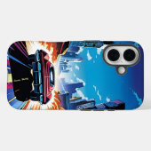 Comic-Book-Auto fährt schnell Case-Mate iPhone Hülle (Rückseite (Horizontal))