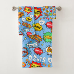Comic-Book-Badehandtuch-Set Badhandtuch Set
