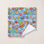 Comic-Book-Badehandtuch-Set Badhandtuch Set (Waschlappen)