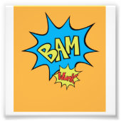 Comic Book "Bam" Ballon Fotodruck (Vorne)
