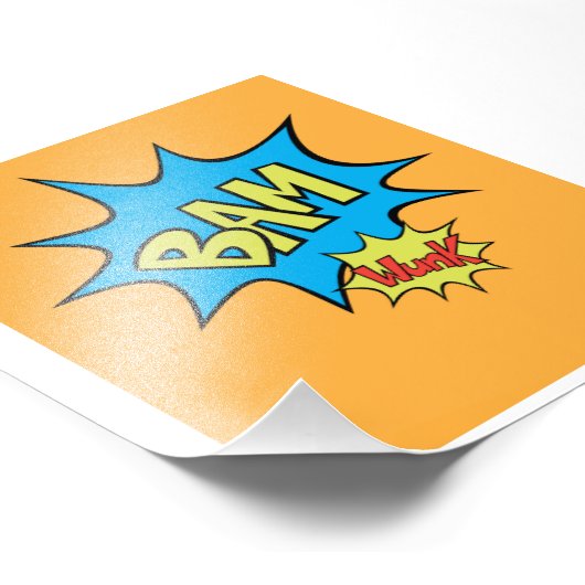 Comic Book "Bam" Ballon Fotodruck (Ecke)