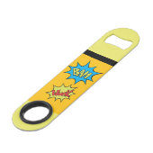 Comic Book "Bam" Ballon Speedflaschenöffner (Vorderseite Schrägansicht)