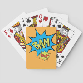 Comic Book "Bam" Ballon Spielkarten