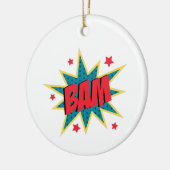 Comic Book Bam Keramik Ornament (Links)