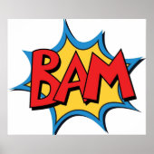 COMIC BOOK BAM POSTER (Vorne)