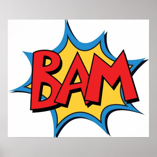 COMIC BOOK BAM POSTER (Vorne)