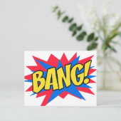 Comic book BANG Postkarte (Stehend Vorderseite)