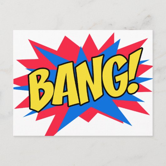 Comic book BANG Postkarte (Vorderseite)