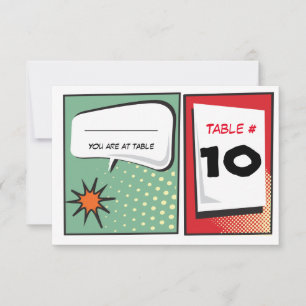 COMIC BOOK Bar Mitzvah Empfang Party Card Einladung