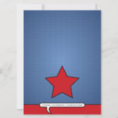 Comic Book Birthday Einladung (Rückseite)