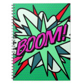 Comic Book BOOM Cool Spaß Moderner Notizblock (Vorderseite)