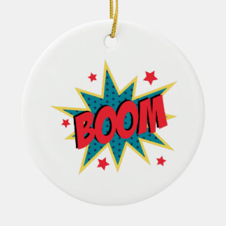 Comic Book Boom Keramik Ornament