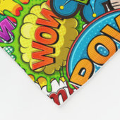 Comic Book Bubbles Fleece Blanket (Ecke)