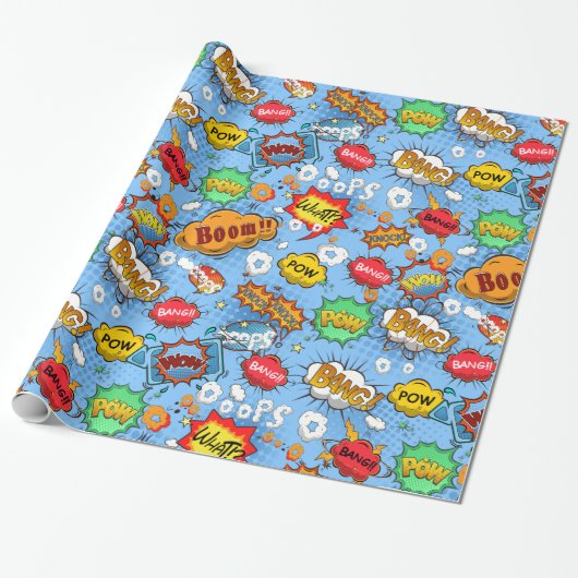 Comic Book Bubbles Packpapier (Ungerollt)
