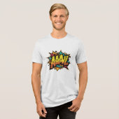 "Comic Book Burst: AAAL! Bella+Leinwand Tri-Blend Shirt (Vorderseite voll)