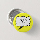 Comic Book Call Out "????" Button (Vorne & Hinten)
