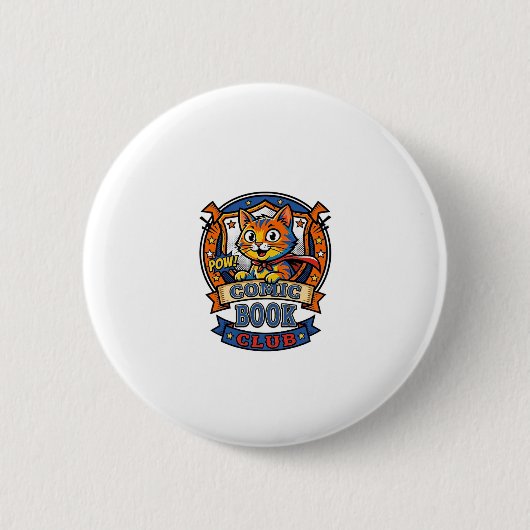 Comic Book Cat Cat Mom Geschenkidee - Comic Book C Button (Vorderseite)
