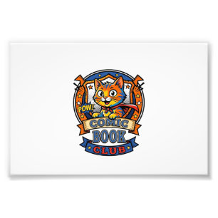 Comic Book Cat Cat Mom Geschenkidee - Comic Book C Fotodruck