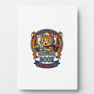 Comic Book Cat Cat Mom Geschenkidee - Comic Book C Fotoplatte