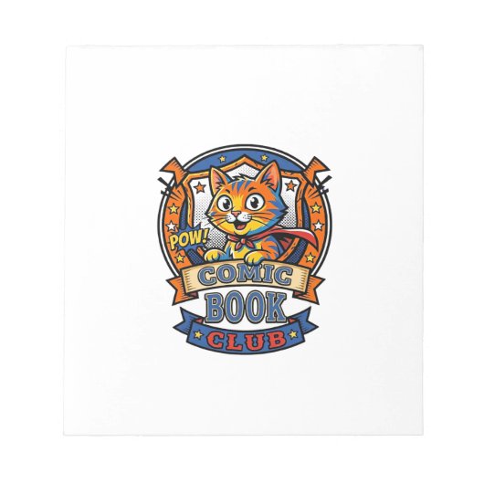 Comic Book Cat Cat Mom Geschenkidee - Comic Book C Notizblock (Vorderseite)