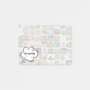 Comic Book Characters Muster Meine Gedanken Post-it Klebezettel