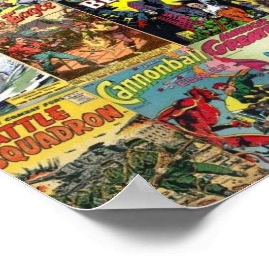 Comic Book Collage II Poster (Ecke)