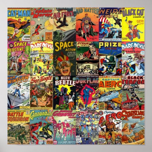 Comic Book Collage II Poster (Vorne)