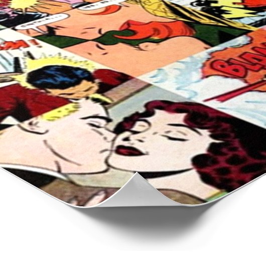 Comic Book Collage Poster (Ecke)