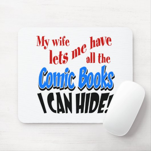Comic Book Collections Mousepad (Mit Mouse)