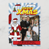 Comic Book Cover Feiertagskarte (Vorne/Hinten)