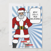 Comic Book Cover Feiertagskarte (Rückseite)