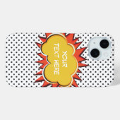 Comic Book Explosion Custom Text Bubble Case-Mate iPhone Hülle (Rückseite (Horizontal))
