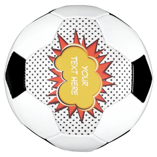 Comic Book Explosion Custom Text Bubble Fußball (Gedreht)