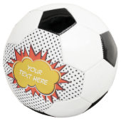 Comic Book Explosion Custom Text Bubble Fußball (Dreiviertel)