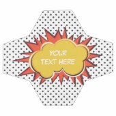 Comic Book Explosion Custom Text Bubble Fußball (Flach)