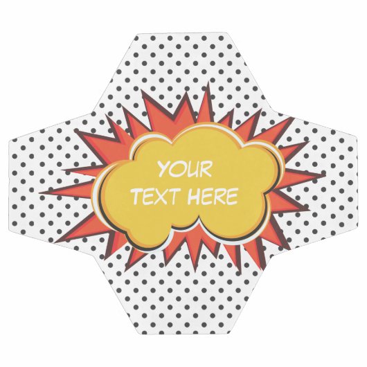 Comic Book Explosion Custom Text Bubble Fußball (Flach)