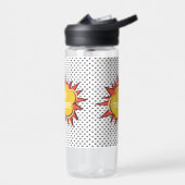 Comic Book Explosion Custom Text Bubble Trinkflasche (Links)