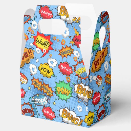 Comic Book Favor Box Geschenkschachtel (Geöffnet)