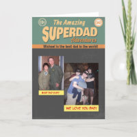 Comic Book Foto Card, Vatertag Geburtstag