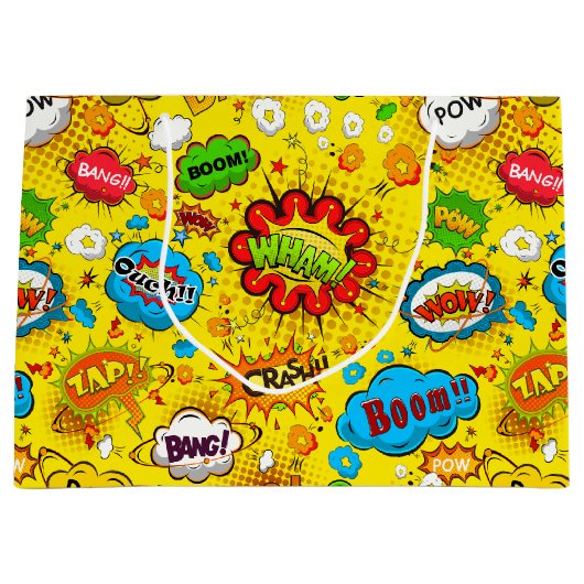 Comic Book Gift Bag Große Geschenktüte (Vorderseite)