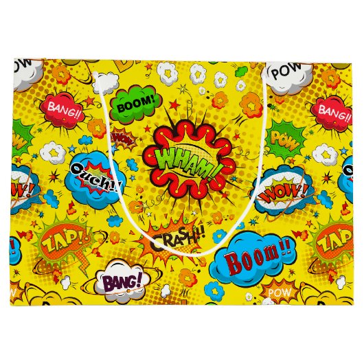 Comic Book Gift Bag Große Geschenktüte (Rückseite)