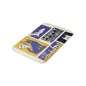 Comic Book Halloween Illustration Badematte (Schrägansicht)