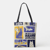 Comic Book Halloween Illustration Tasche (Rückseite)